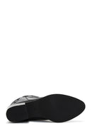 Women's Black Heeled Cowboy Boots | Derimod