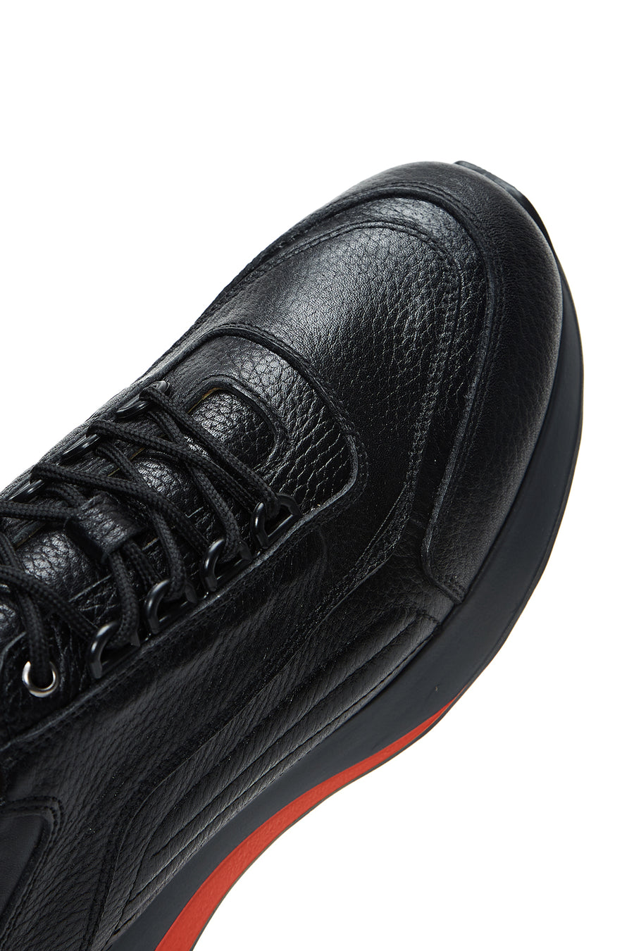 Erkek Siyah Deri Sneaker