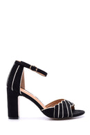 Women's Suede Ankle Strap Heeled Shoes | Derimod