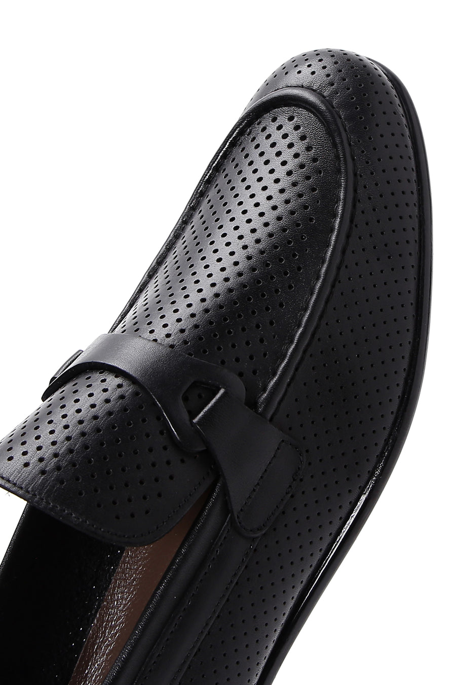 Erkek Siyah Deri Casual Loafer