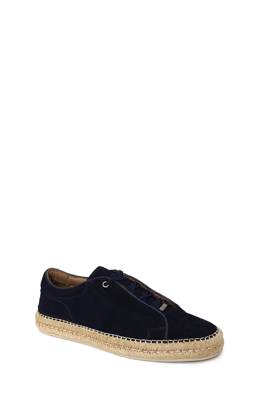 Erkek Lacivert Kalın Tabanlı Süet Deri Sneaker