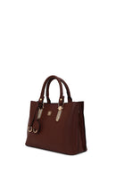 Woman Burgundy Classic Shoulder Bag with Long Strap | Derimod