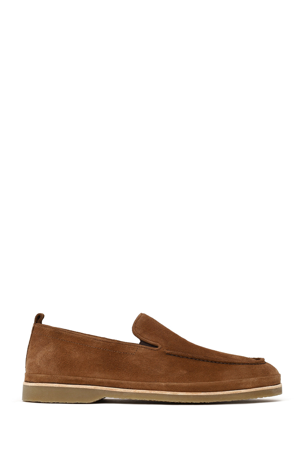 Erkek Taba Süet Deri Casual Loafer