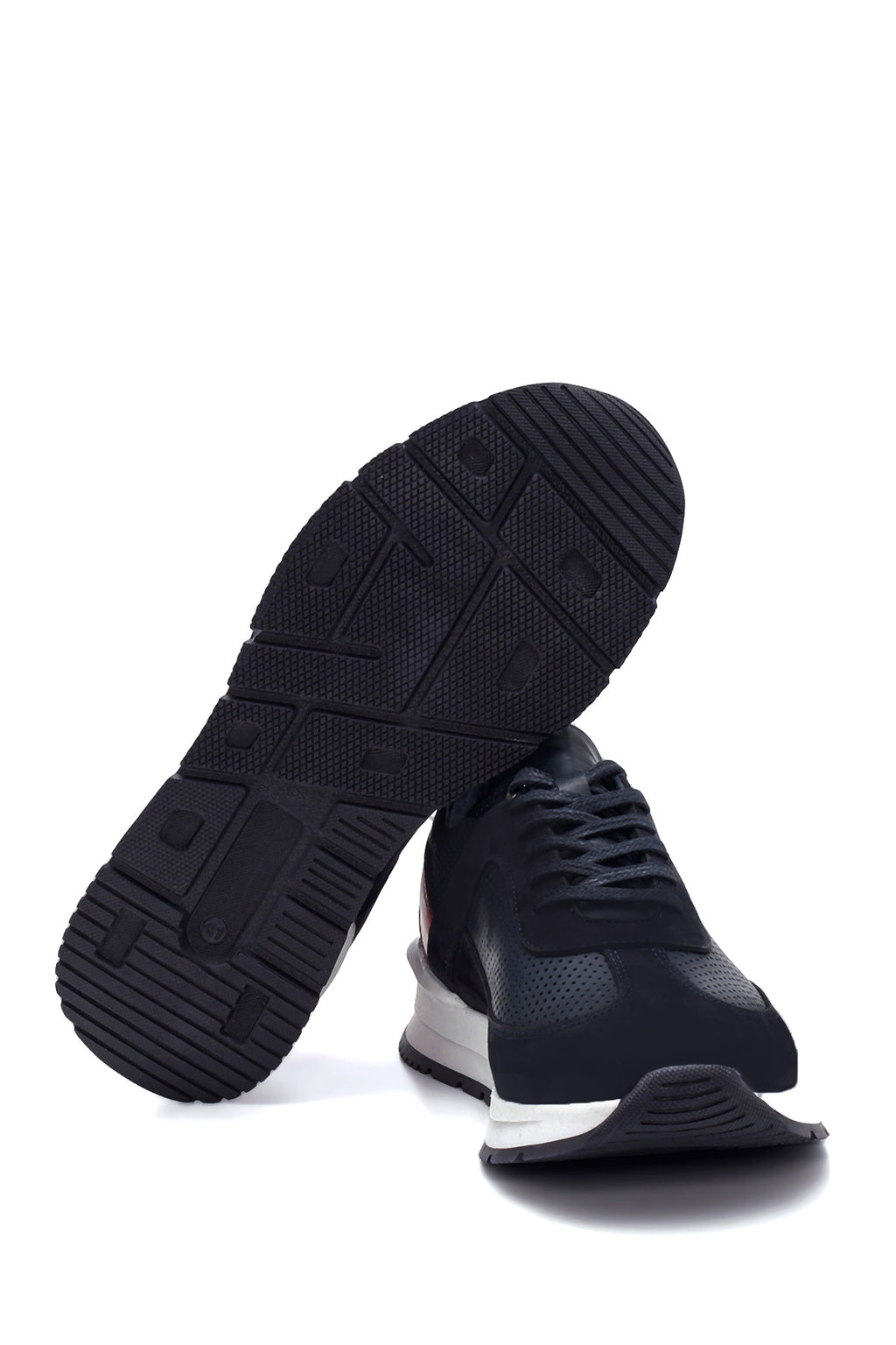 Erkek Deri Süet Detaylı Sneaker