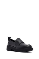 Kadın Siyah Deri Maskülen Loafer | Derimod
