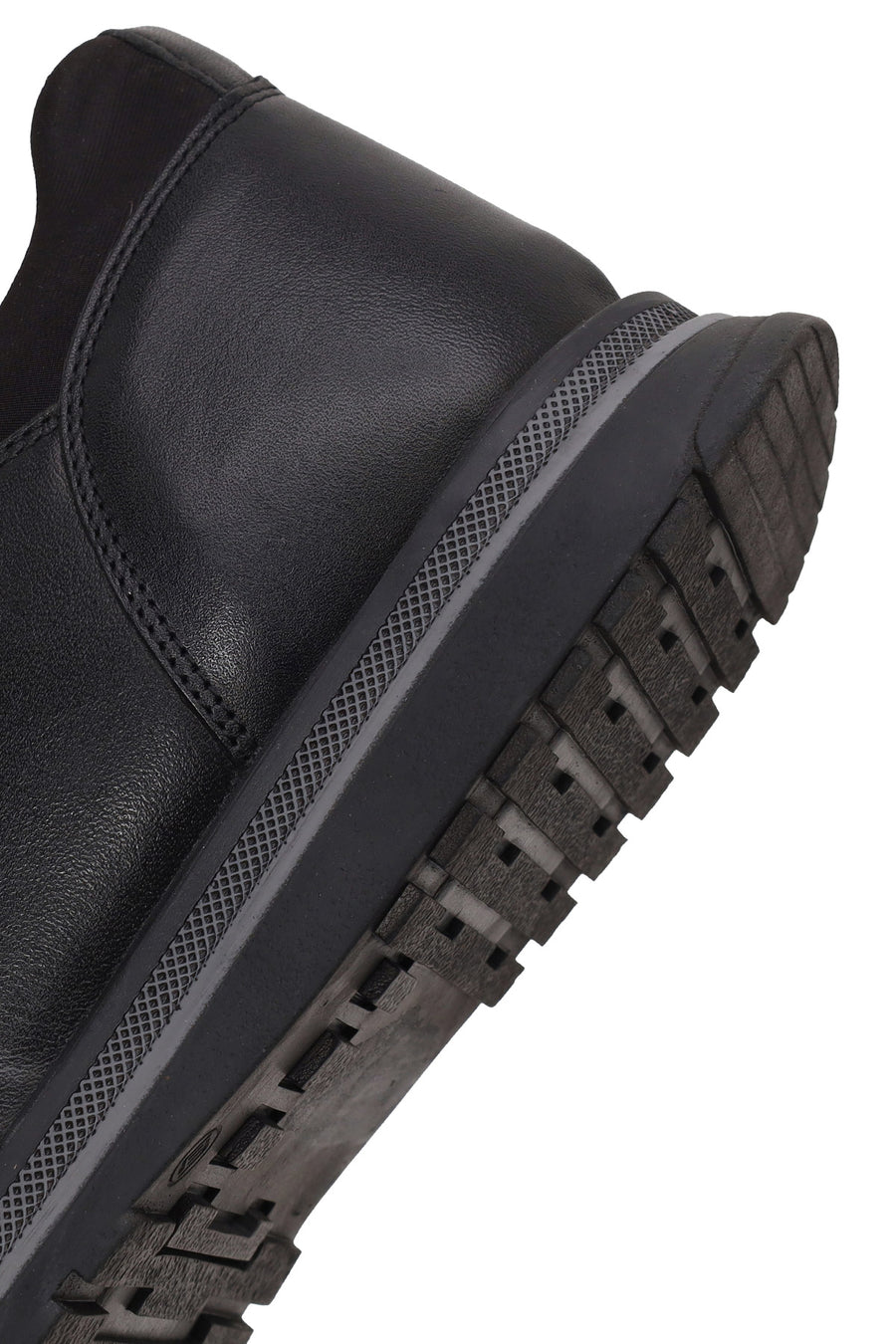 Male Black Lace-Up Leather Casual Shoes
