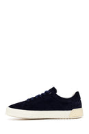 Derimod Fly Erkek Lacivert Bağcıklı Süet Deri Sneaker | Derimod