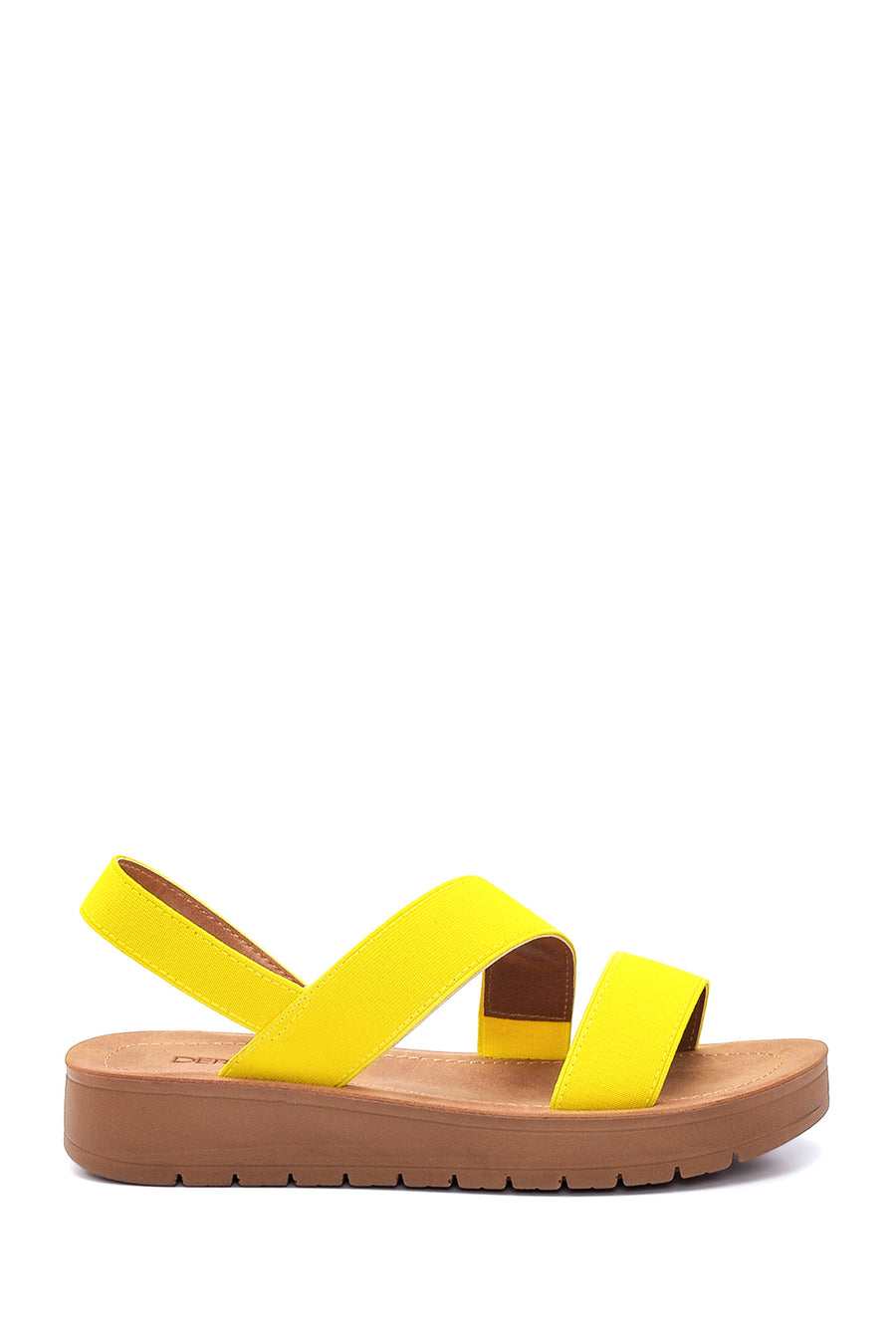 Kadın Sarı Casual Düz Sandalet 22SFE46306F | Derimod