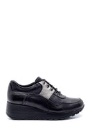 Women's Leather Wedge Heel Sneaker | Derimod
