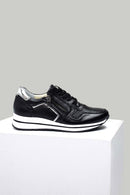 Yüksek Topuklu Kadın Deri Sneaker | Derimod
