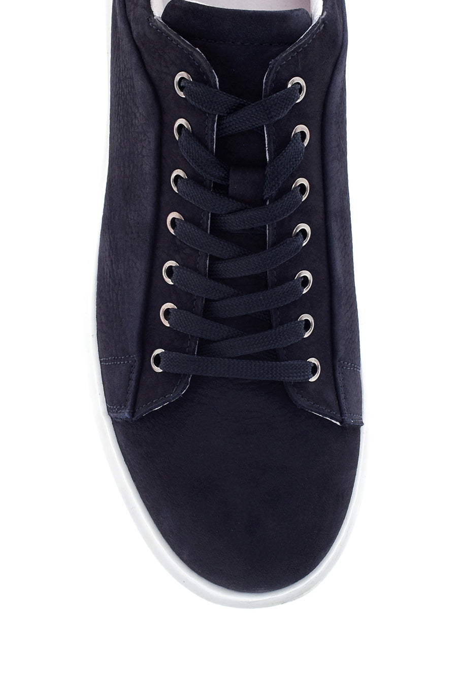Erkek Lacivert Nubuk Deri Sneaker