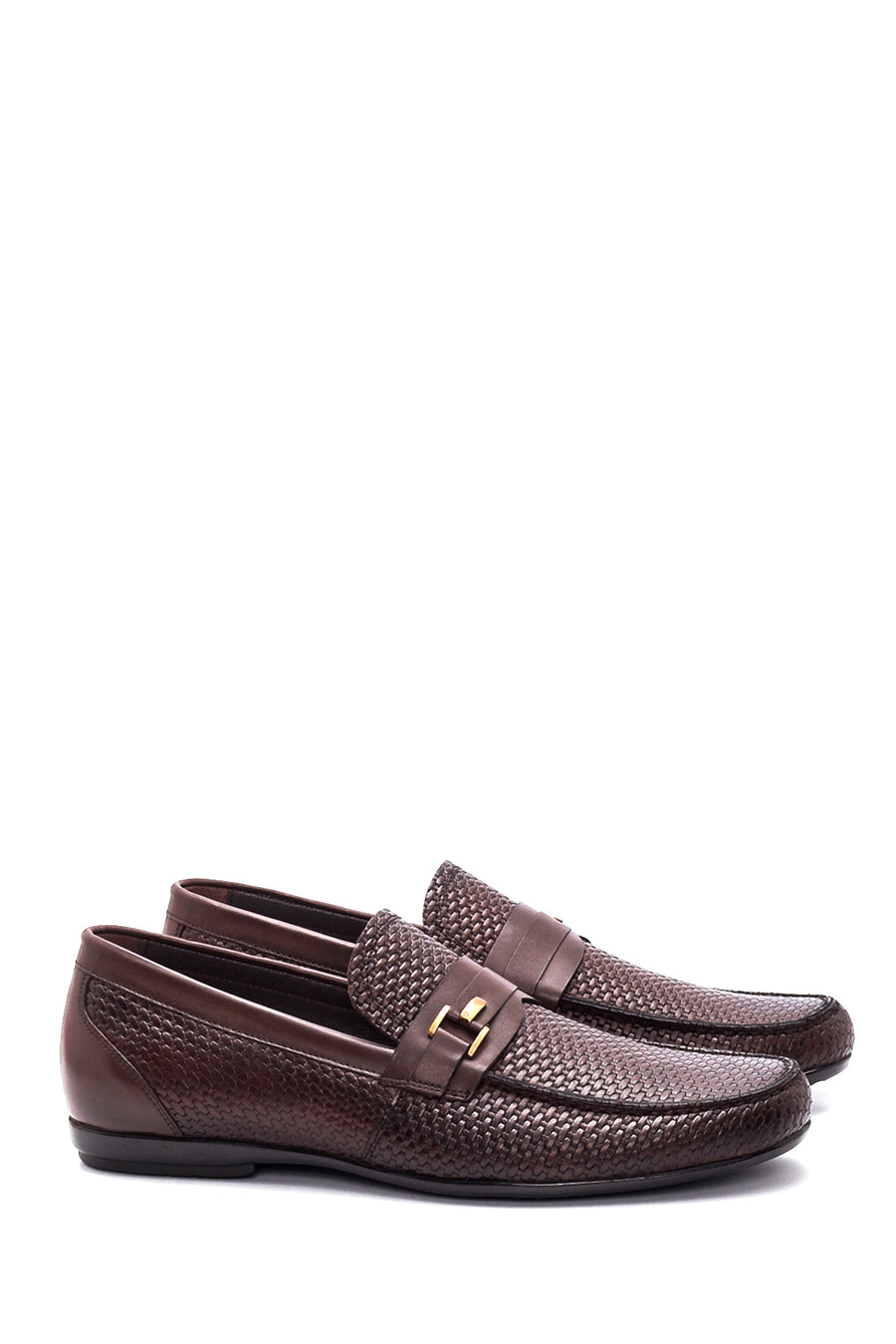 Erkek Deri Baskılı Loafer