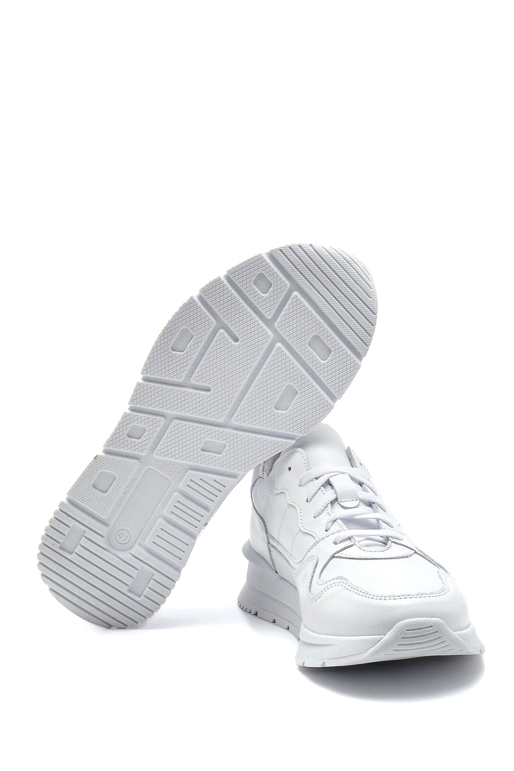Erkek Beyaz Deri Sneaker