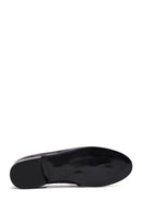 Kadın Siyah Deri Kroko Klasik Loafer | Derimod