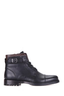 Soft Leather Zippered Men's Boots | Derimod