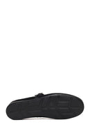 Woman Black Buckled Mesh Ballerine flats | Derimod