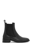 Women's Black Leather Chelsea Boots | Derimod
