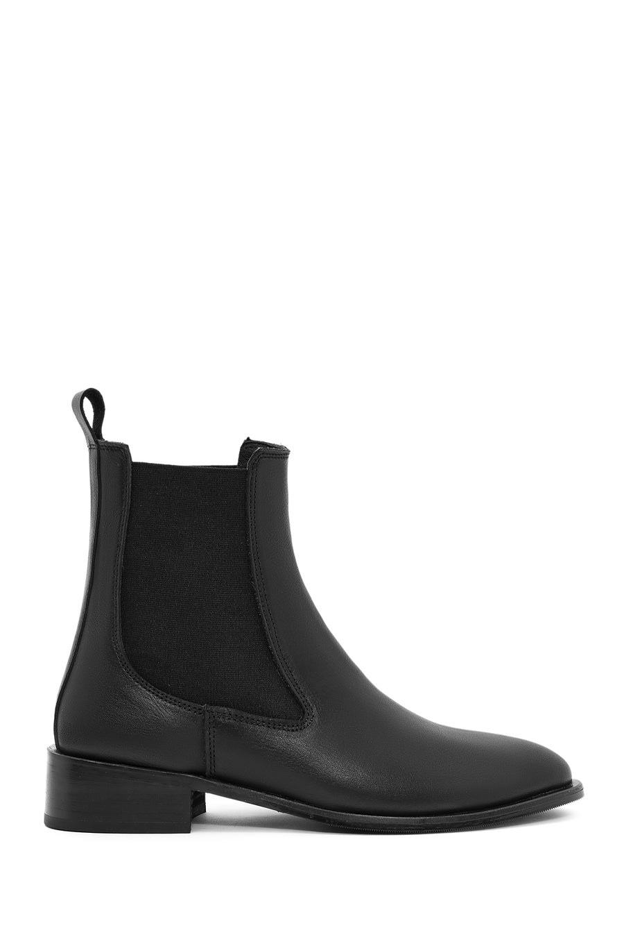 Women's Black Leather Chelsea Boots 24WFD210418 | Derimod