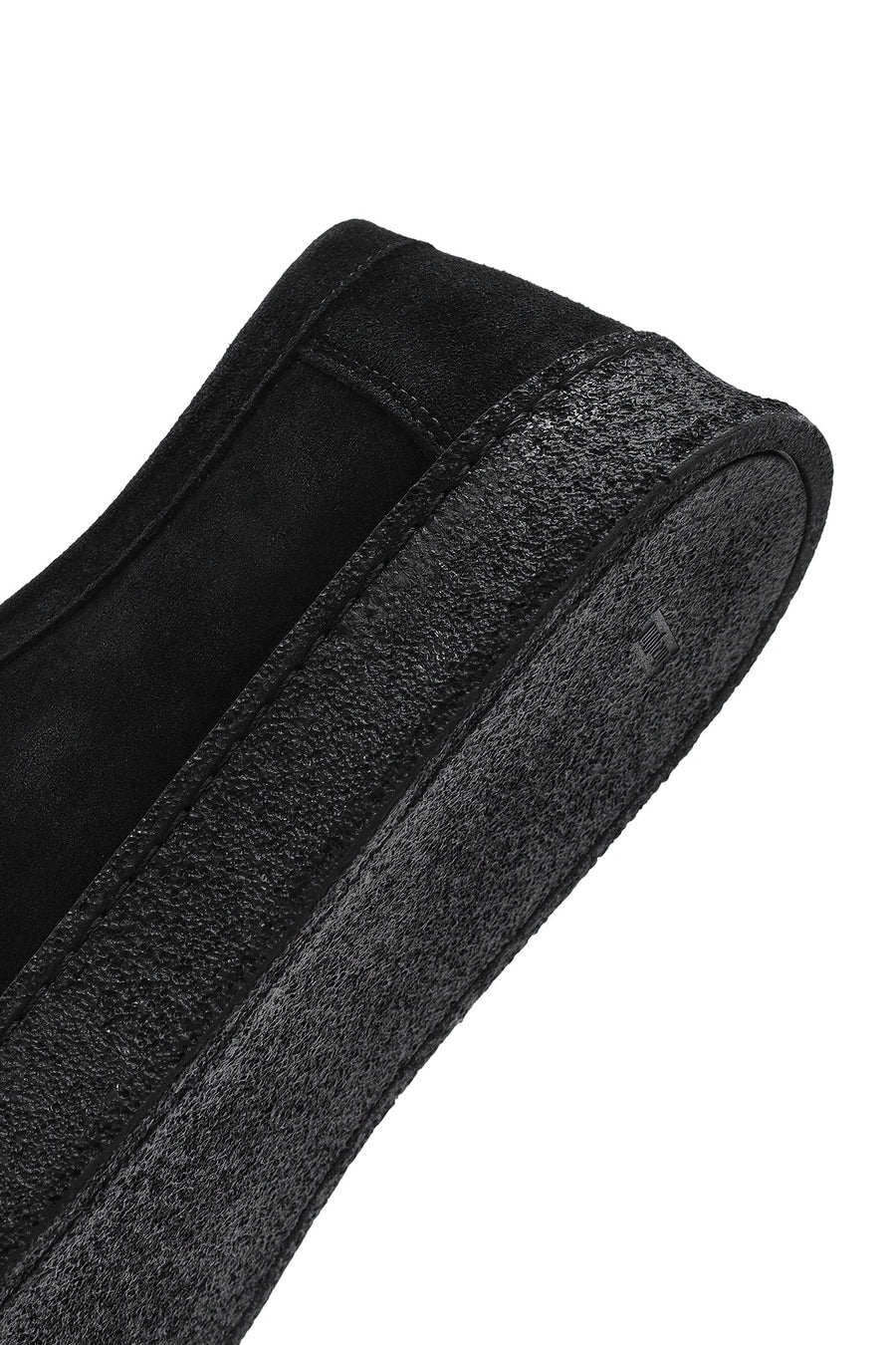 Men's Black Lace-Up Suede Leather Casual Shoes