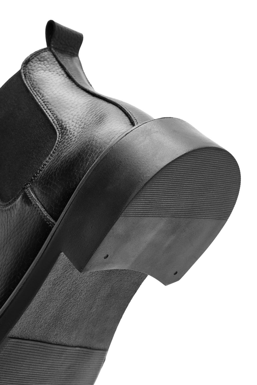 Men's Black Leather Chelsea Boots