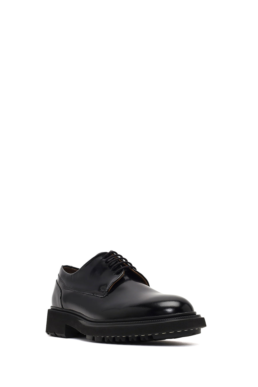 Men's Black Lace-up Leather Casual Shoes
