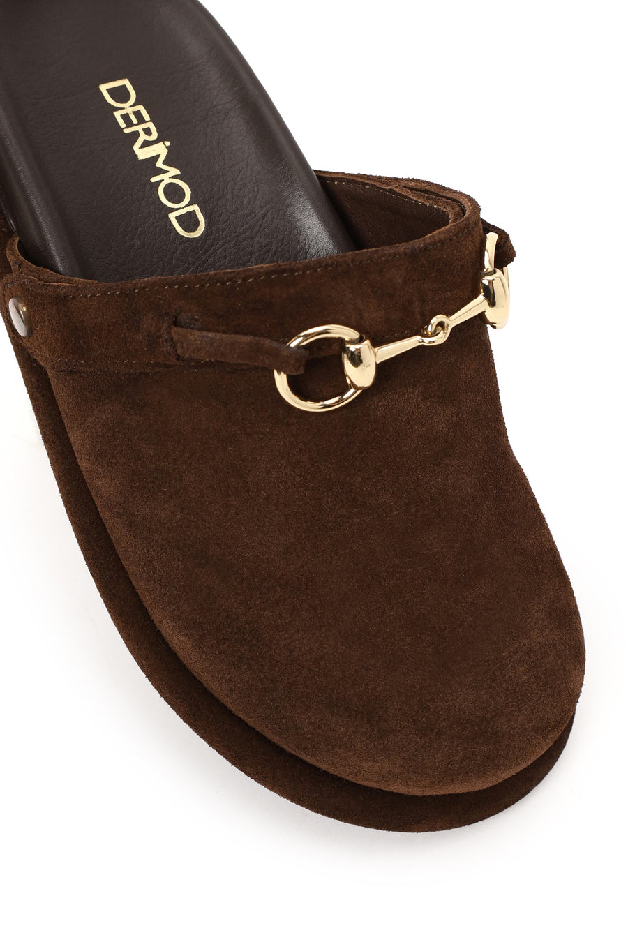 Woman Brown Suede Mule Slipper