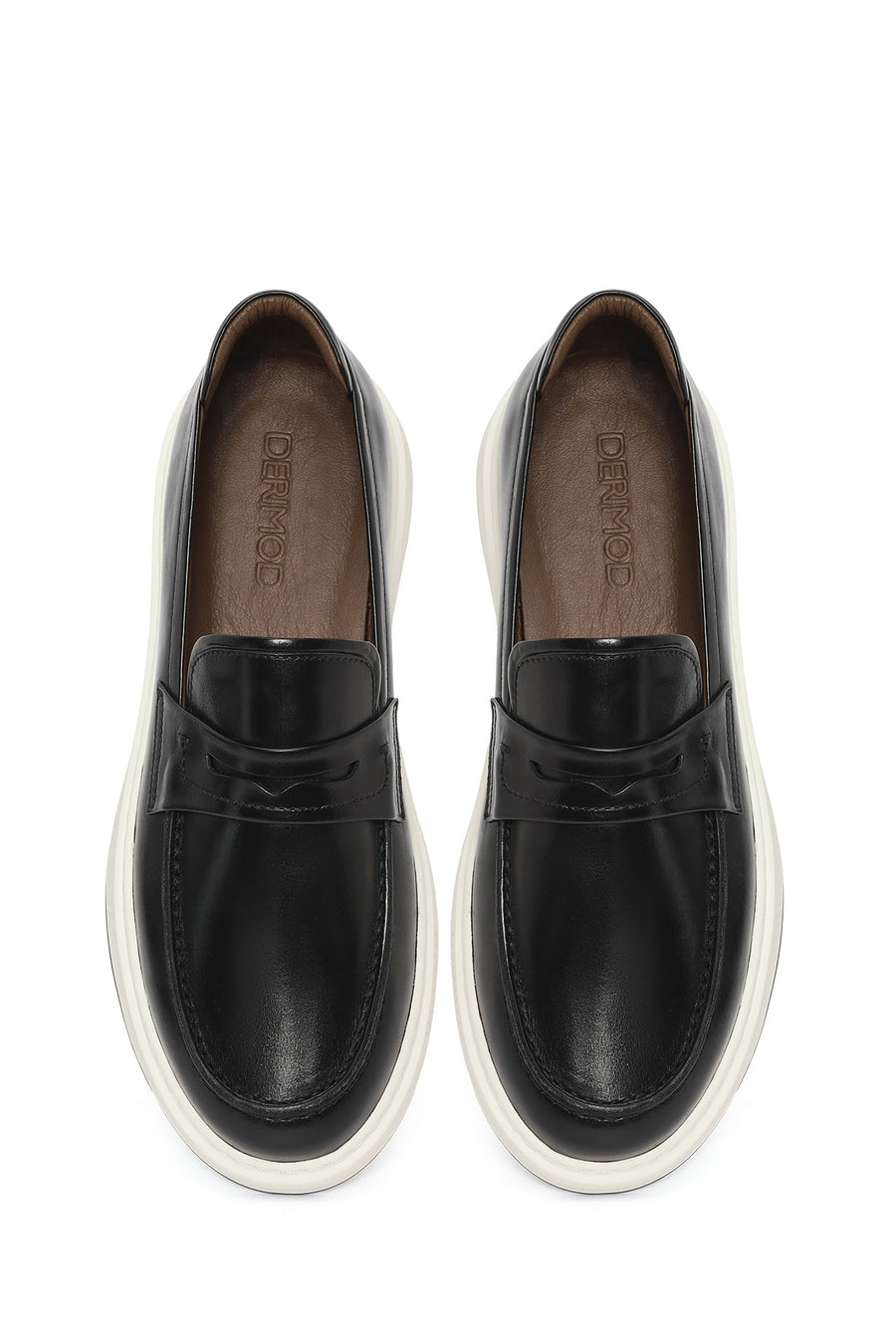 Erkek Siyah Deri Casual Loafer