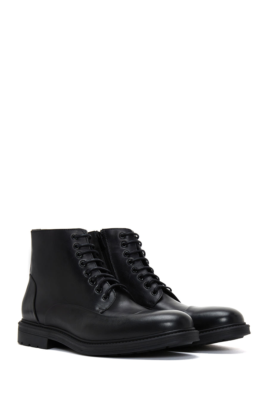 Erkek Siyah Deri Casual Bot