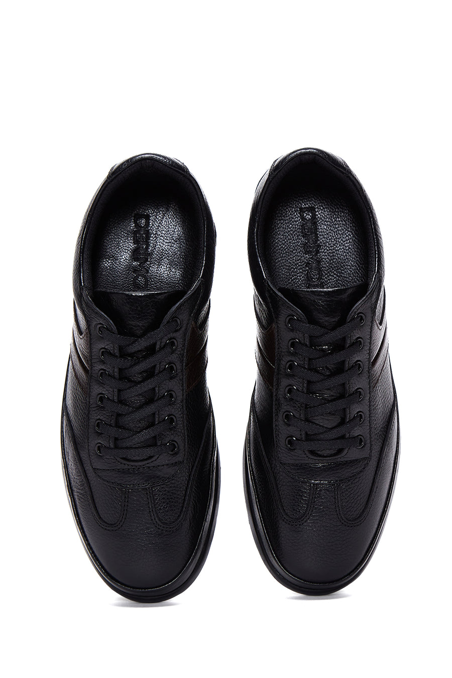 Men's Black Leather Sneaker