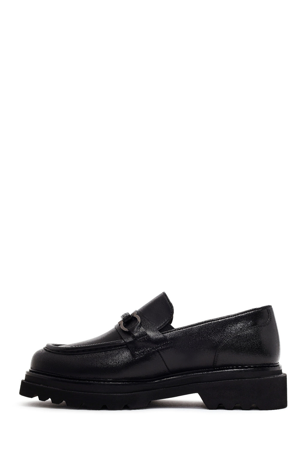 Erkek Siyah Deri Casual Loafer