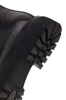 Male Black Lace-up Zip Closure Leather Casual Boots | Derimod