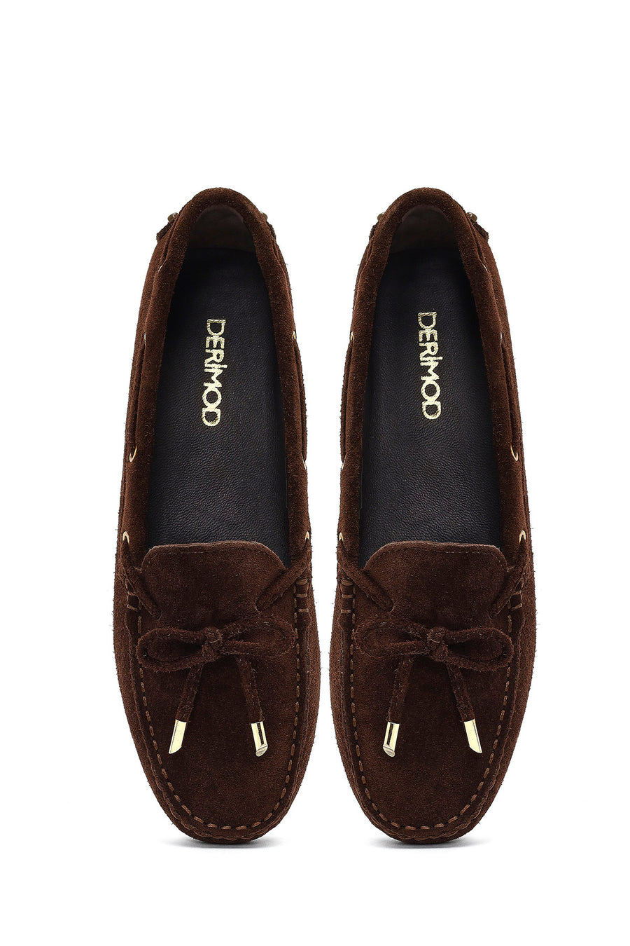Women's Brown Tassel Suede Leather Loafer