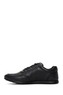 Men's Black Leather Casual Sneaker | Derimod