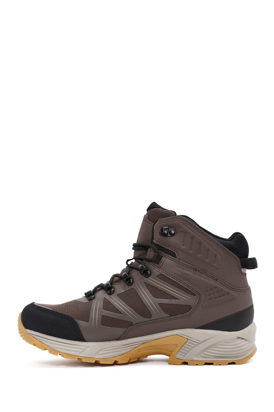 Derimod Dry Men's Brown Laced Waterproof Leather Outdoor Boots