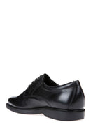 Geox Men's Black Brayden Laced Leather Masculine Classic Shoes | Derimod