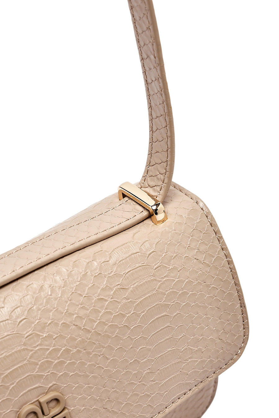 Women's Beige Printed Long Strap Crossbody Bag