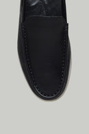 Black Men's Leather Loafer | Derimod