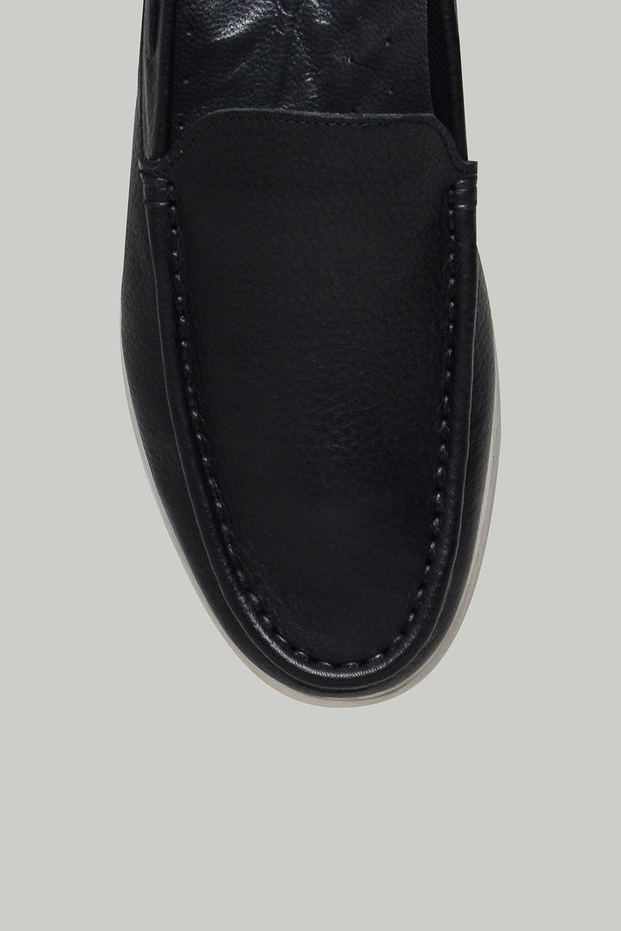 Black Men's Leather Loafer