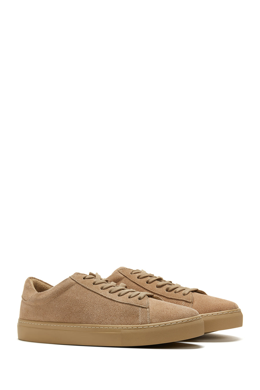 Erkek Bej Deri Süet Sneaker