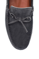 Men's Gray Suede Leather Casual Loafer | Derimod