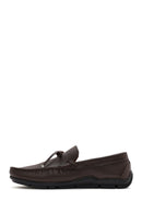 Men's Brown Tassel Leather Loafer | Derimod