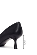 Kadın Siyah İnce Topuklu Deri Stiletto | Derimod