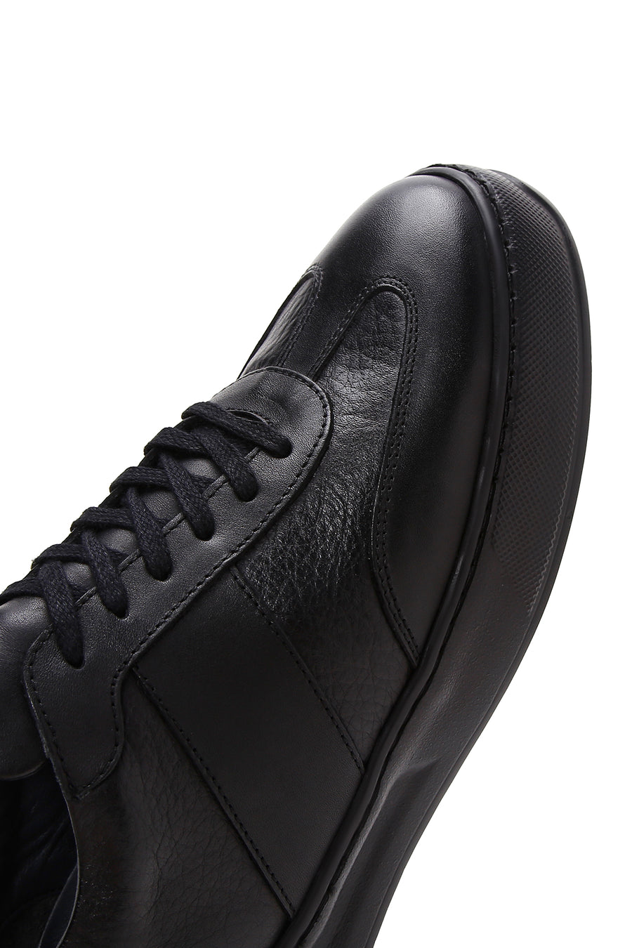 Men's Black Leather Sneaker