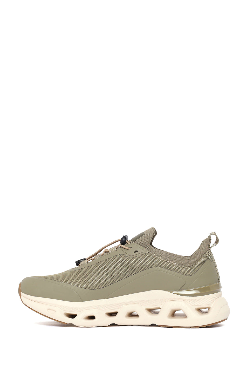 Derimod Zero Erkek Haki Kalın Tabanlı Bağcıklı Kumaş Sneaker