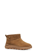 Geox Kadın Taba D Spherıca 4X4 B Abx B - Suede Süet Deri Teddy Bot | Derimod