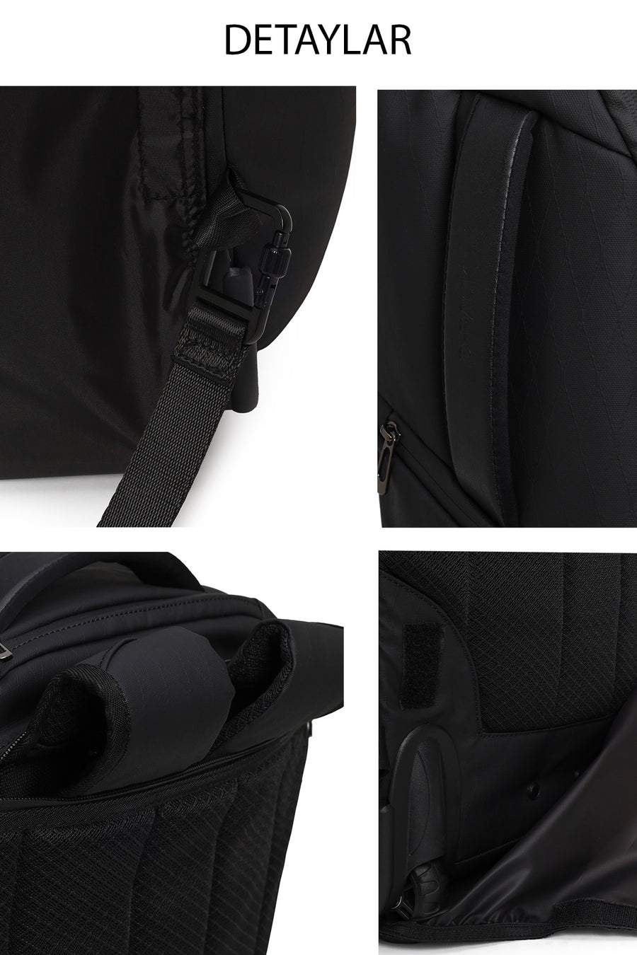 D-Pack Male Black Fabric Mini Suitcase