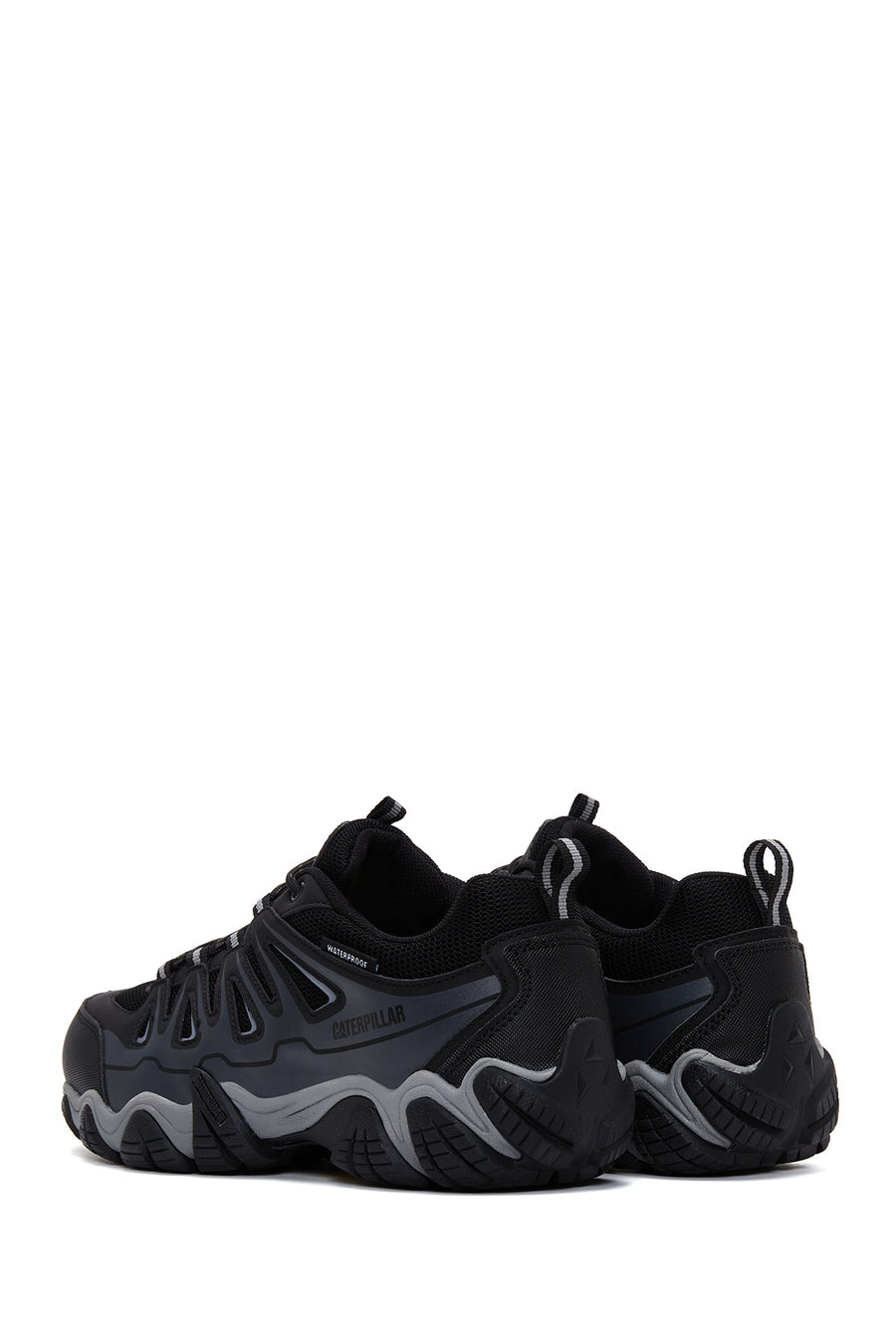Caterpillar Men's Black Leather Waterproof Outdoor Shoes