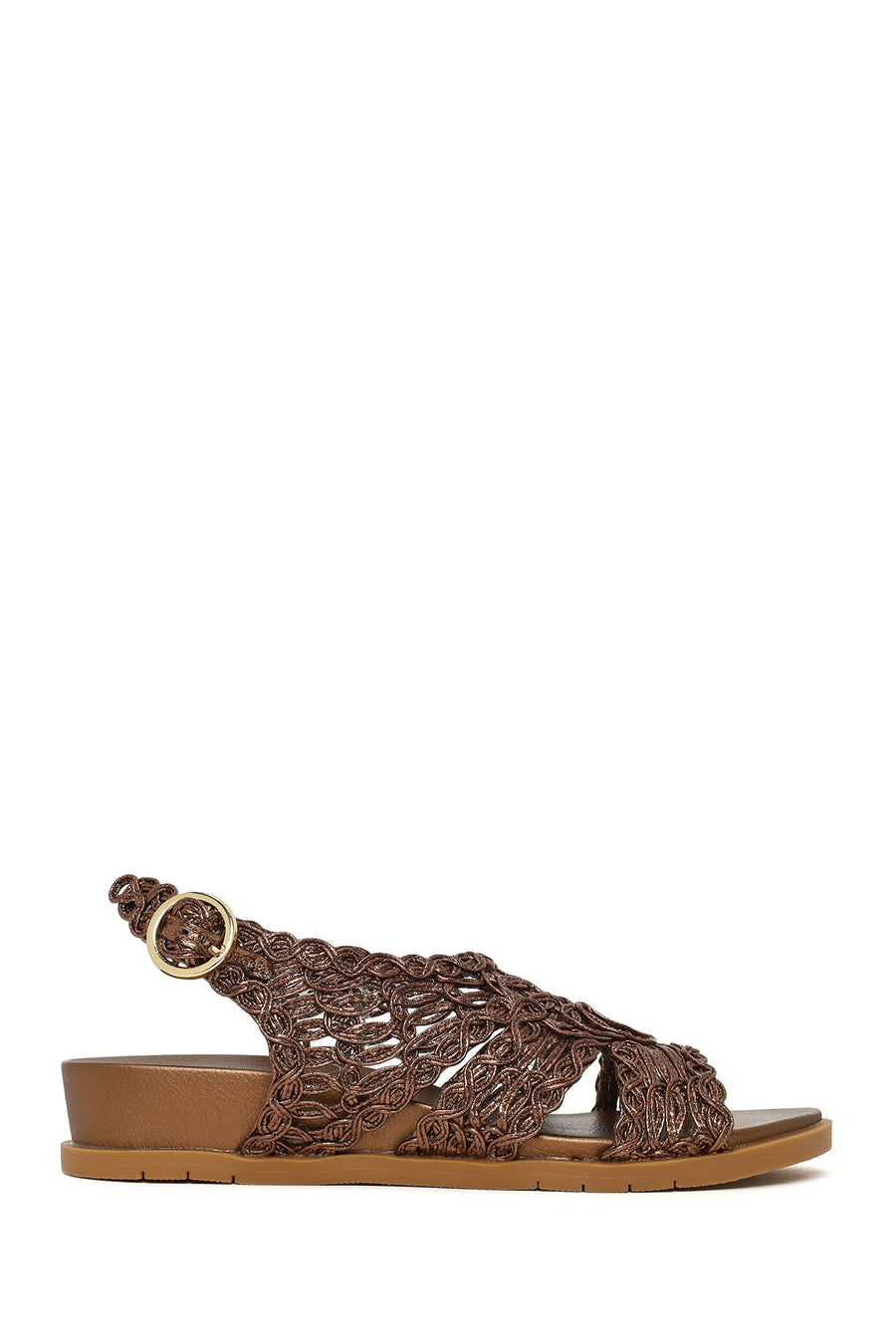 Kadın Bronz Metalik Sandalet 26SFE481132 | Derimod