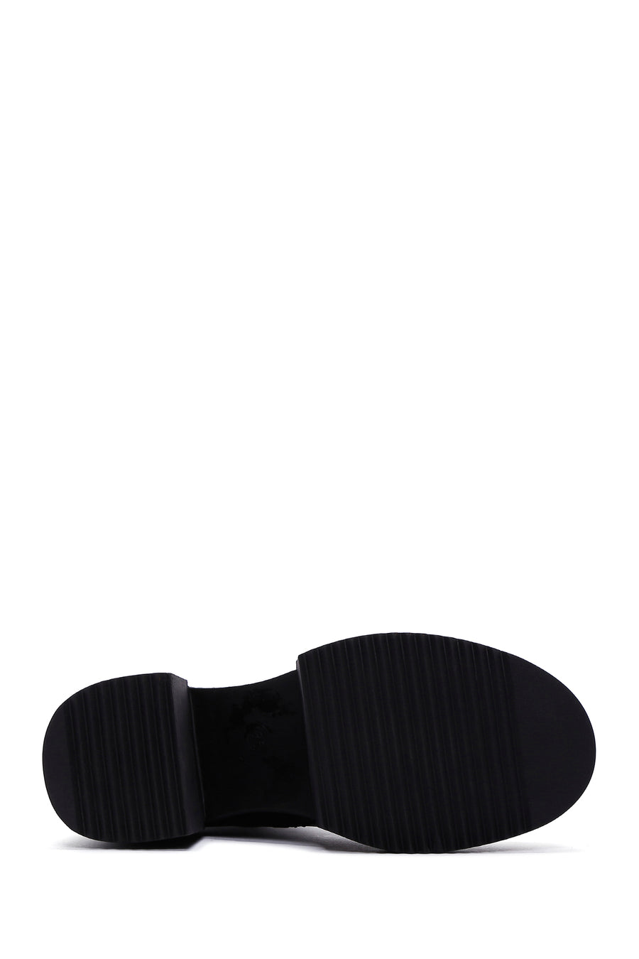 Women's Black Patent Leather Heeled Chelsea Boots