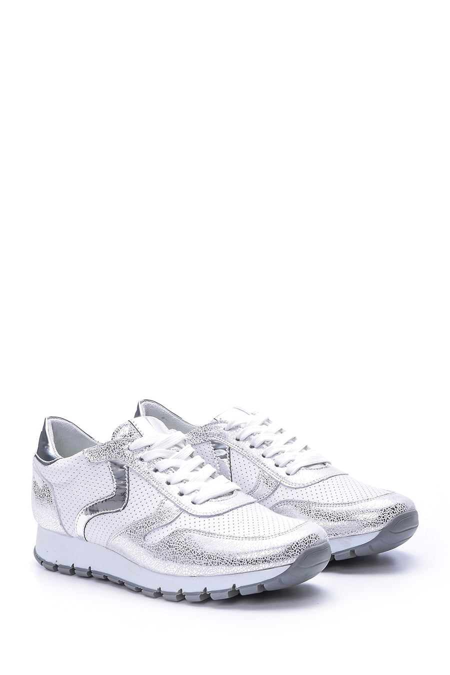 Kadın Gümüş Detaylı Sneaker